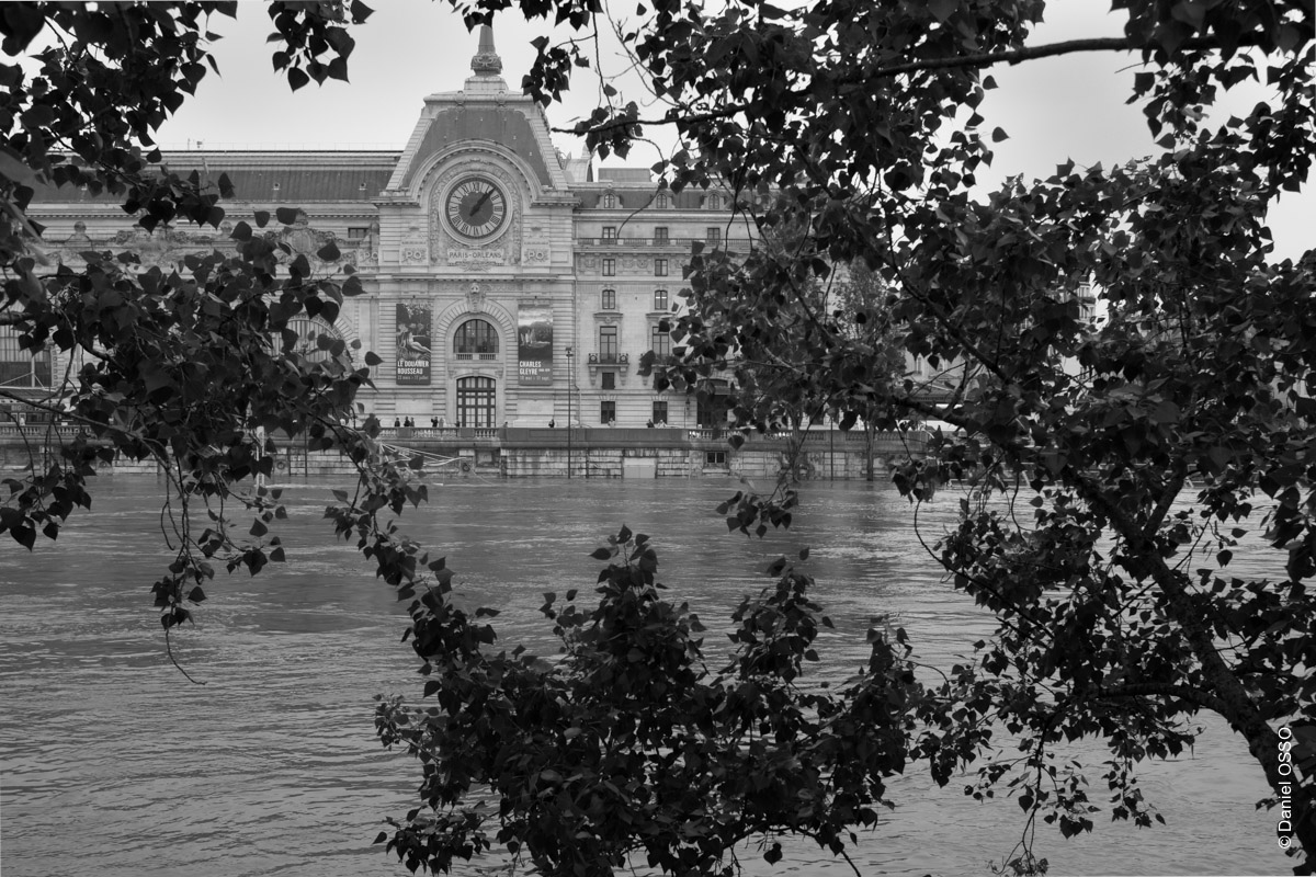 Paris, crue de la Seine - juin 2016 - Musée d'Orsay. 